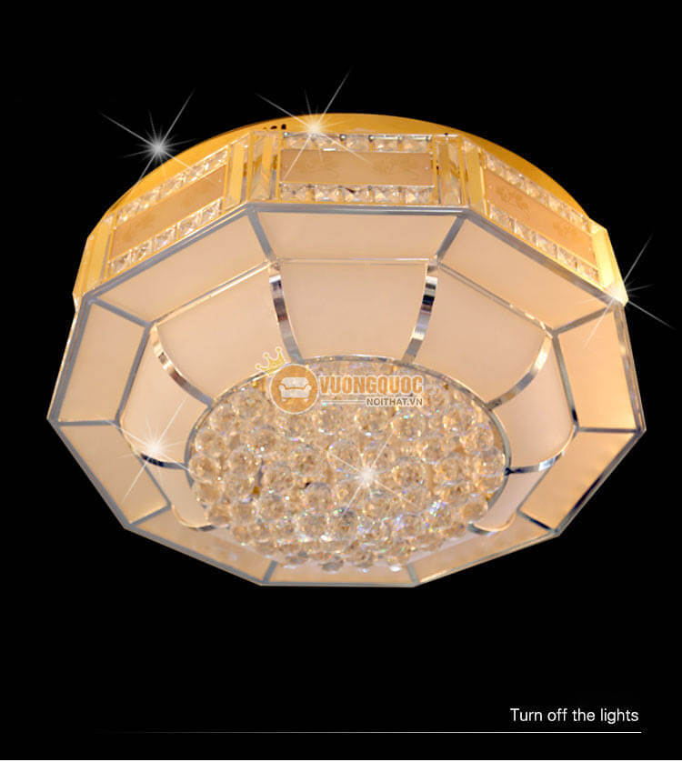 Đèn ốp trần pha lê hình đa giác CM253-9